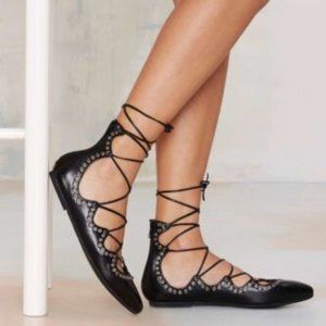 New Jeffrey Campbell Prudence Ankle Strap Flats